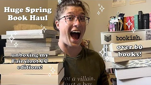 60+ spring book haul 🌷📚 feat. a very exciting unboxing