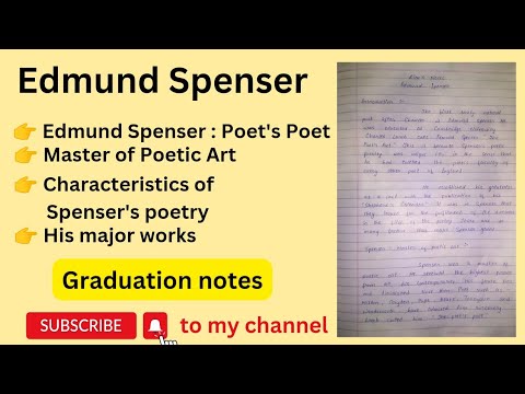 Video: Edmund Spenser, poet englez din epoca elisabetană: biografie și creativitate