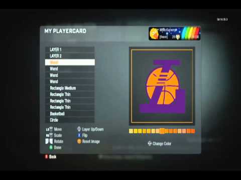 Black Ops Emblem Tutorials: Lakers Logo