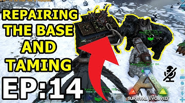 Repairing the BASE and Mammoth Taming - S1|E4 - Solo - Official Small Tribes - ARK: Survival Evolved