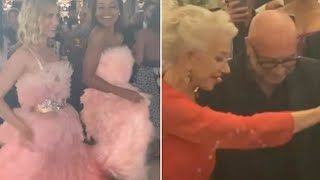 Emma Weymouth, January Jones and Helen Mirren dance at D&G show