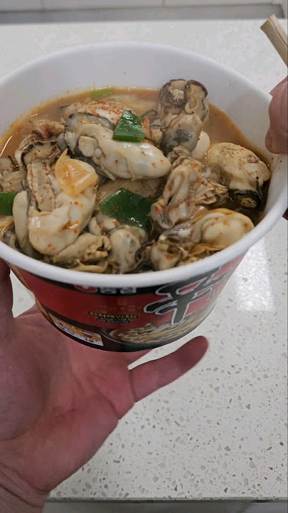 🇰🇷CVS & Mart Food l Nongshim Shin Ramen Black With Oyster and Lucky Bag Dumpling l #asmr