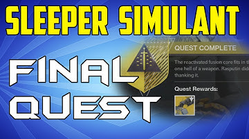 ★ Destiny: "Sleeper Simulant" "Final Quest"