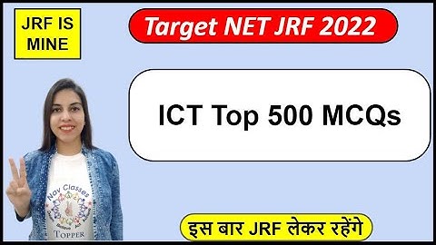 NET JRF ICT Top 500 MCQs- Paper 1 | By Navdeep Kaur