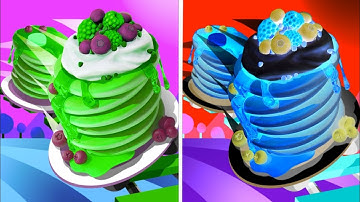 Pancake Run Reverse ◀️ gameplay  Colour Run walkthrough , iOS Android New Update ( part : 740 )