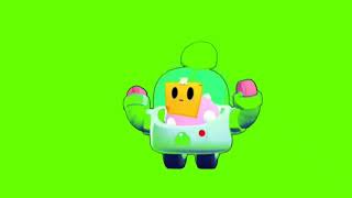 Cartoon Robot Dancing Green Screen - Chroma Key