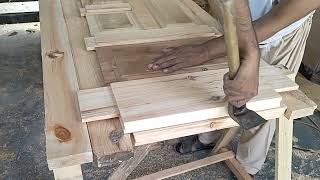 wooden door making process
