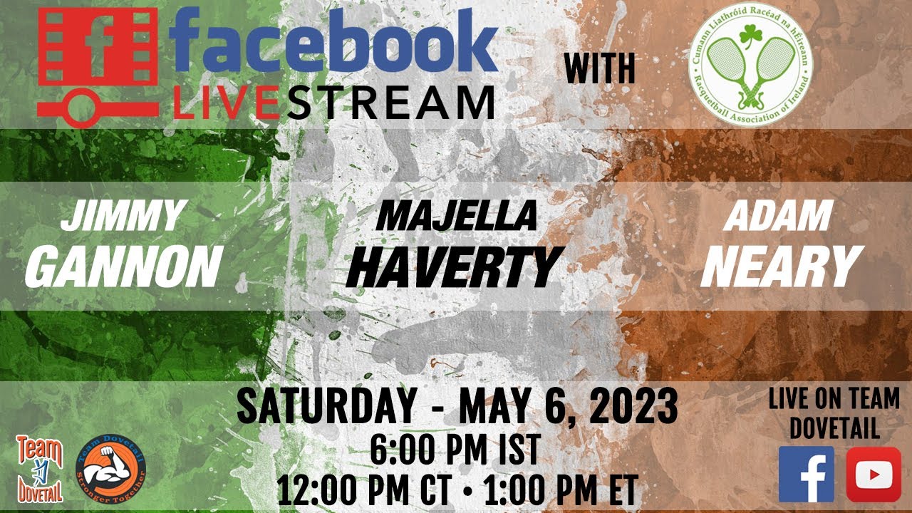 Live with Racquetball Ireland YouTube