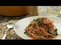 How to Make Spiralized Sweet Potato Carbonara