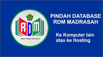 Cara memindahkan database RDM