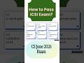 CS Executive June 26 Exam: How To Clear ICSI Exam In 90 Days? | Check Full Video In Description #CS