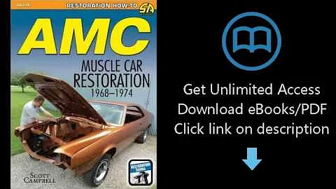 AMC Javelin, AMX and Muscle Car Restoration 1968-1974 (Restoration How-to)