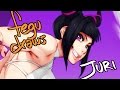 Streetfighterv juri fanart full process by fegu