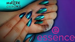 NEUES SORTIMENT!★ Essence Melted ★Duo Chrome Nailpowder - Review &amp; Test//paula4beautyy