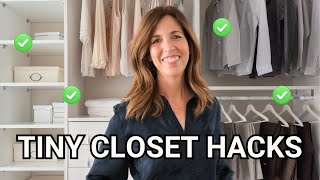 5 Genius Small Closet Organization Hacks For Bigger Storage (Neat Home Tips) by SherryBorsheim 1,423 views 5 months ago 3 minutes, 41 seconds