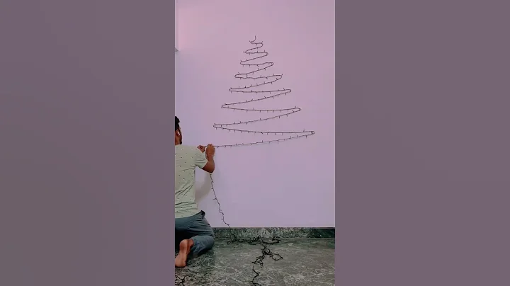 Make simple ChristmasTree with serial lights✨#christmastree #christmas #diy #diycrafts #shorts  #fyp - DayDayNews