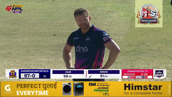 FINAL HIGHLIGHTS OF NPL  Janakpur Bolts VS Sudurpaschim Royals