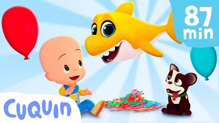 Los globos de Baby Shark  y más con Cuquín y sus amigos| Caricaturas y dibujos animados para bebés