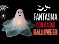 👻 DIY Fantasma de Gasa: Decoración Fácil para Halloween con Luz LED 🎃