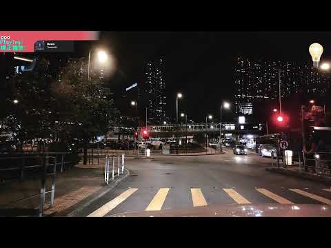 Hong Kong day/night drive with hip hop music 24/7