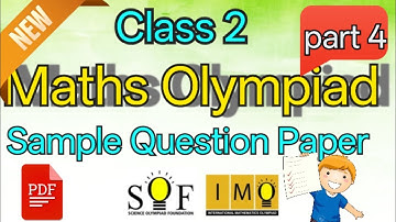 IMO SOF Olympiad Maths Class 2 Sample Questions & Solutions #class2olympiad #imo #uimo