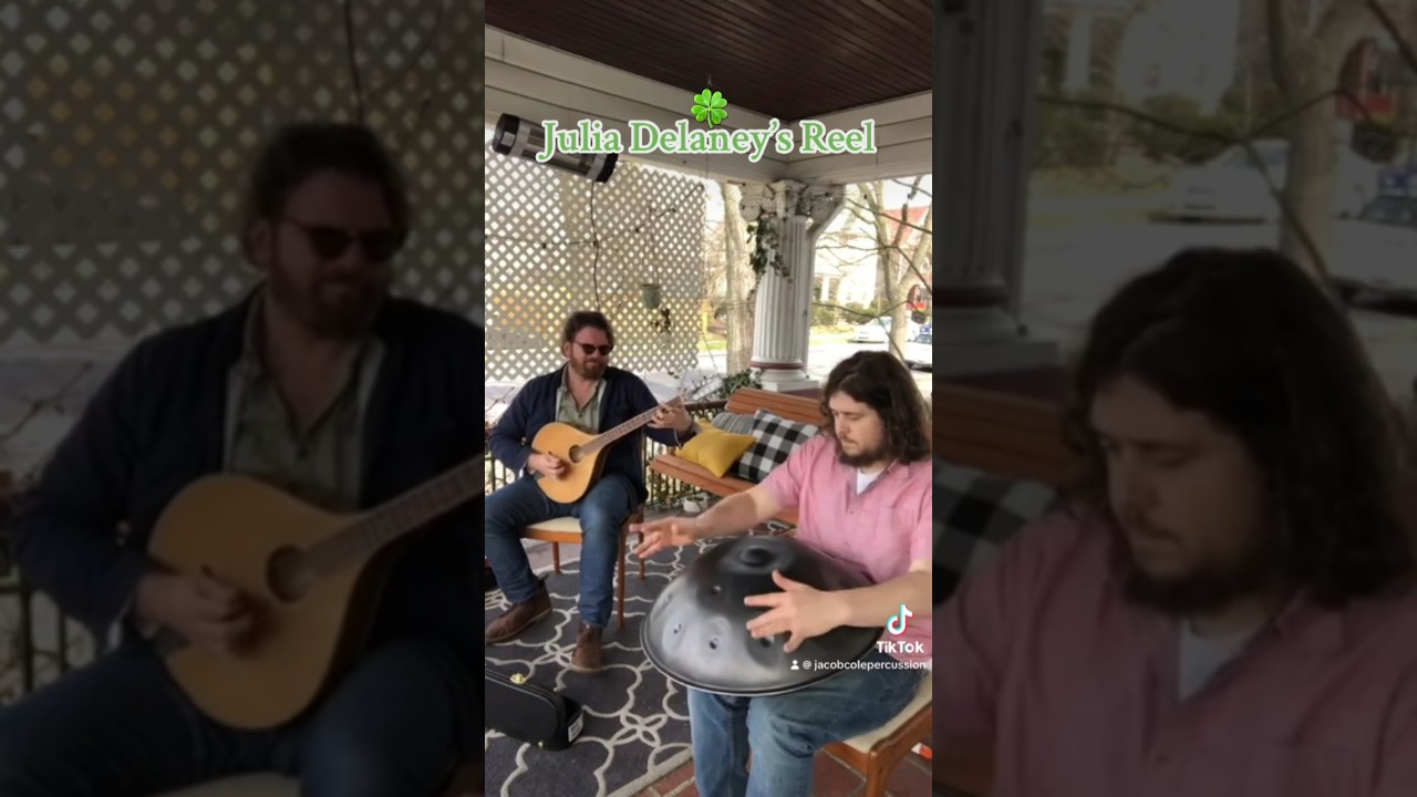 #happystpatricksday Roy Williams on #bouzouki 🪕 Jacob Cole on @AuraHandpan  #handpan #shorts