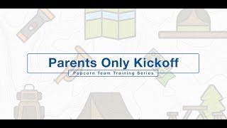 Parents Only Kickoff