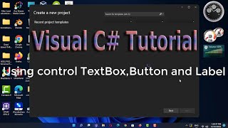 Using control TextBox ,Button,Label and MessageBox in Visual C#