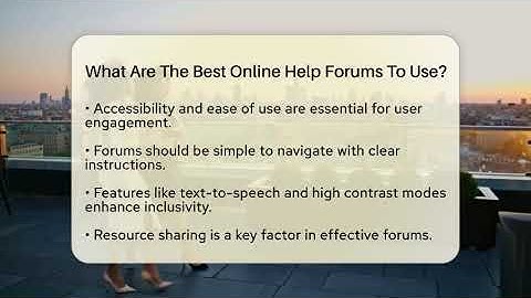 What Are The Best Online Help Forums To Use? - Everyday-Networking