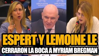 ESPERT Y LILIA LEMOINE LE CERRARON LA BOCA A MYRIAM BREGMAN EN DIPUTADOS