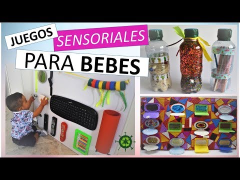 Juegos Sensoriales para BEBES | Tablero Montessori | Botellas sensoriales