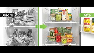 LAMU Square Lazy Susan Turntable Organizer for Refrigerator