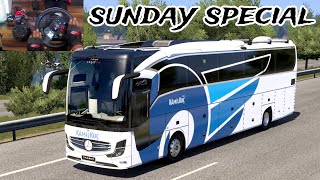 Euro Truck Simulator 2 | Smooth Bus Run on Highway | Logitech G29 & Shifter