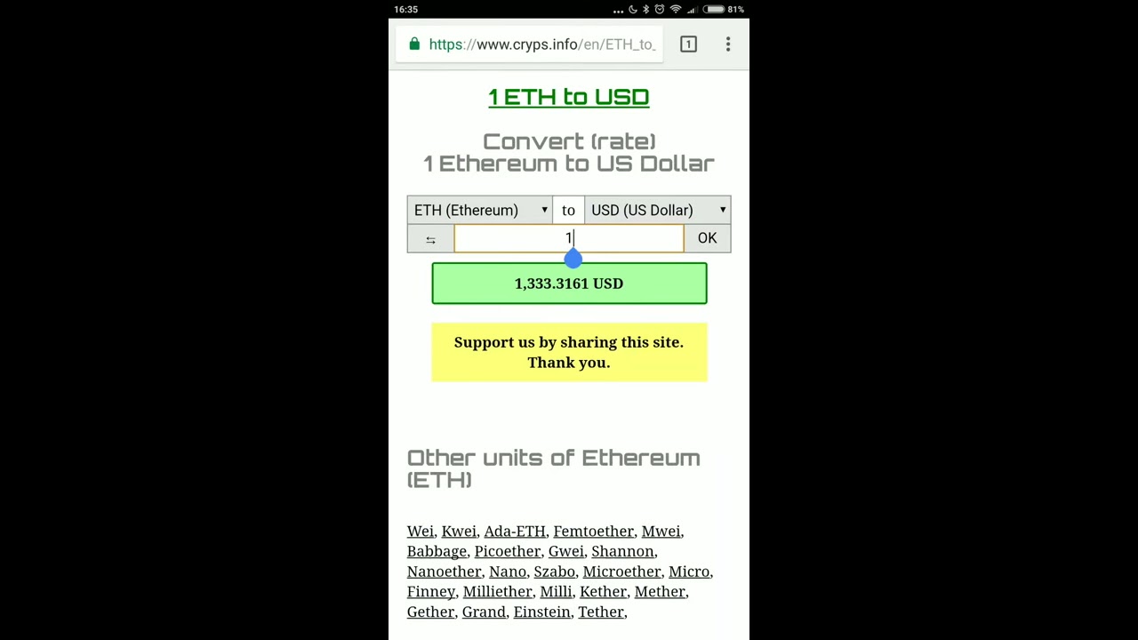 ETH To USD Convert Ethereum To US Dollar USD To ETH Converter YouTube ETH To USD Convert Ethereum To US Dollar USD To ETH Converter YouTube