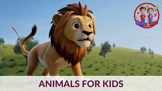 Luna & Leo in the Zoo | Animals for Kids | Learning Animals and Animal Sounds
