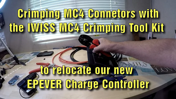 Crimping MC4 Connectors with WISS MC4 Crimping Tool Kit with Wire Cutter Spanner and Connectors