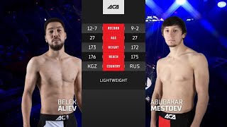 ACA 130: Белек Алиев vs. Абубакар Местоев | Belek Aliev vs. Abubakar Mestoev