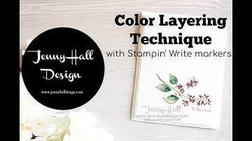Color Layering Technique using Stampin