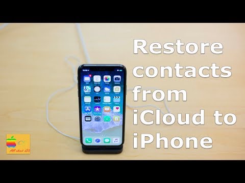 ... this video also answers some of the queries below: how to restore contacts from icloud iphone import