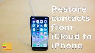 How to restore contacts from iCloud to iPhone