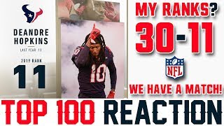 NFL Top 100 Players of 2019 REACTION & MY RANKINGS (30-11) Top 10