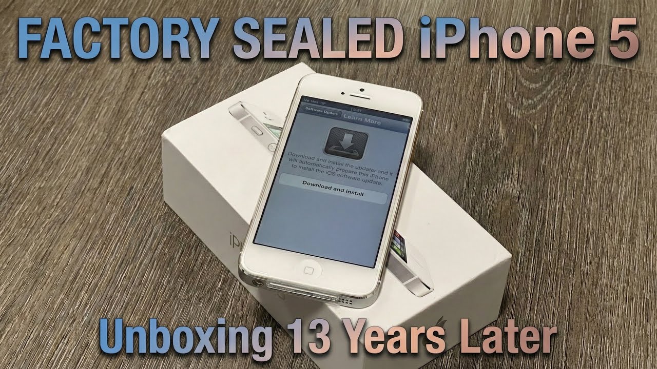 Factory sealed iPhone 5 unboxed 13 years later