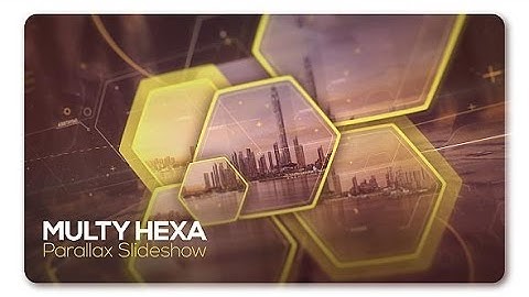Parallax Slideshow Multi Hexa | After Effects Template | Video Displays