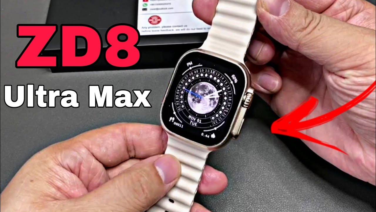 ZD8 Ultra Max Smartwatch Unbox estilo apple watch copy 49mm, Ultra Watch. YouTube