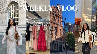 Week in my life 🖤 bridesmaid dresses, new routine &amp; city trips