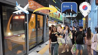 Full Trip Seoul Incheon Airport to Myeong-dong (Immigration, Train Ride, Subway, Fares, ATM)