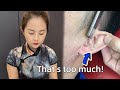 💈ASMR|The customer had an exaggerated amount of dead skin on face,shaving his face is so enjoyable!