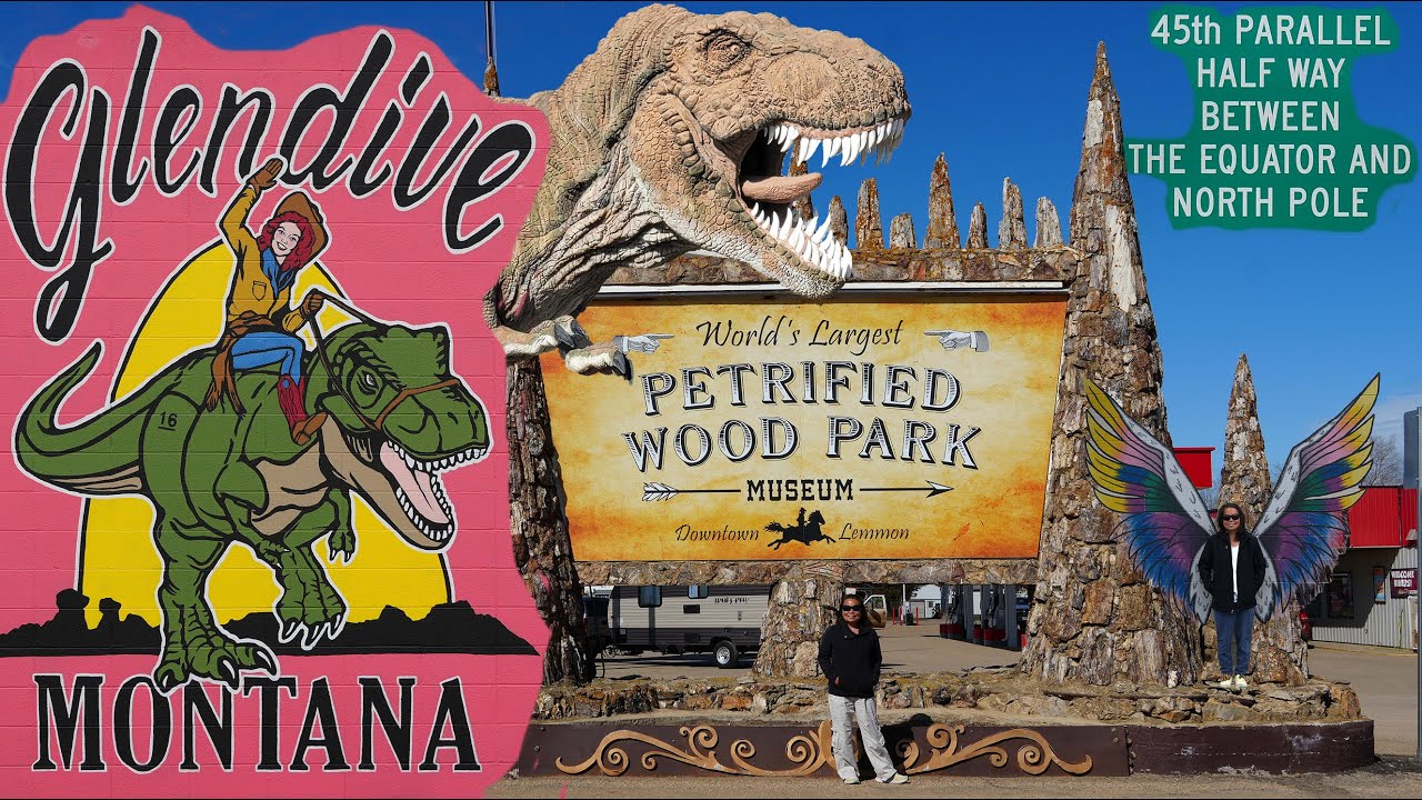 Faith, SD to Glendive, MT with a stop at the Lemmon's Petrified Wood