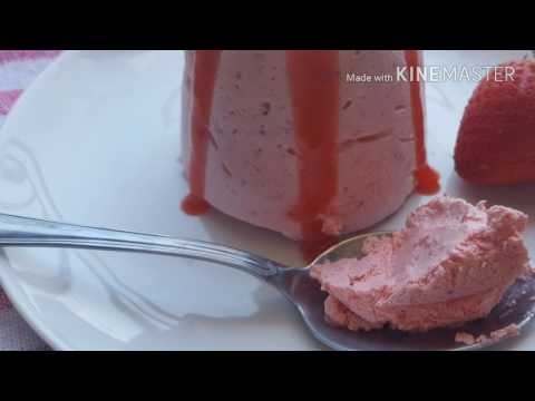 Semifreddo panna e fragole