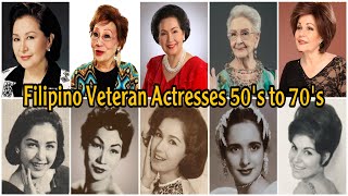 Filipino Veteran Actresses (Classic) 50’s to 70’s THEN \& NOW !!!